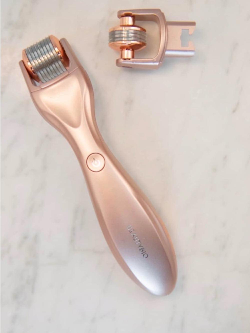 Glo Pro Microneedling Tool in Rose Gold Eyes and Face